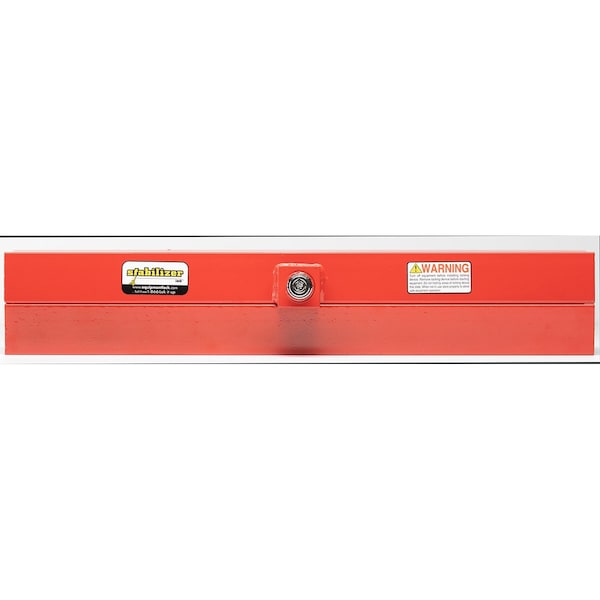 The Equipment Lock Company Stabilizer Lock, 18", locking a wheel off the ground STAB-18-KA - main